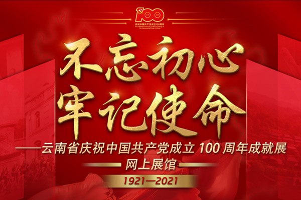 云南省庆祝中国共产党成立100周年成就展网上展馆